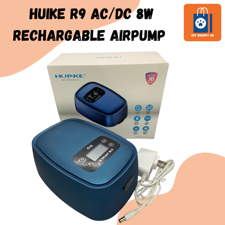 HUIKE R9 AC DC 8w RECHARGABLE AIRPUMP Lazada PH