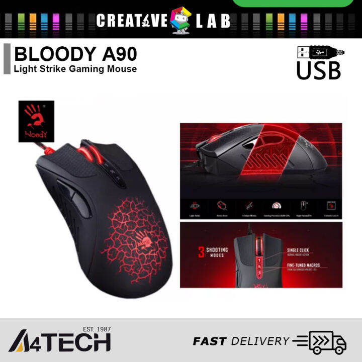 A Tech Bloody A Light Strike Gaming Mouse Lazada Ph