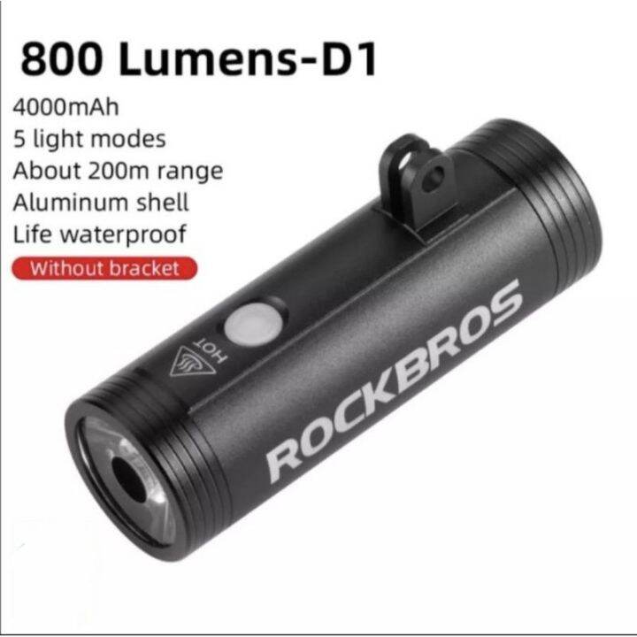 Rockbros D Lampu Sepeda Lumens Headlight Bike Light Front