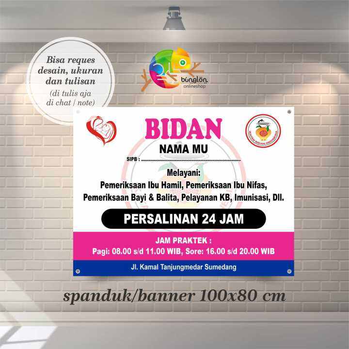 Spanduk Banner Bidan Dokter Lazada Indonesia