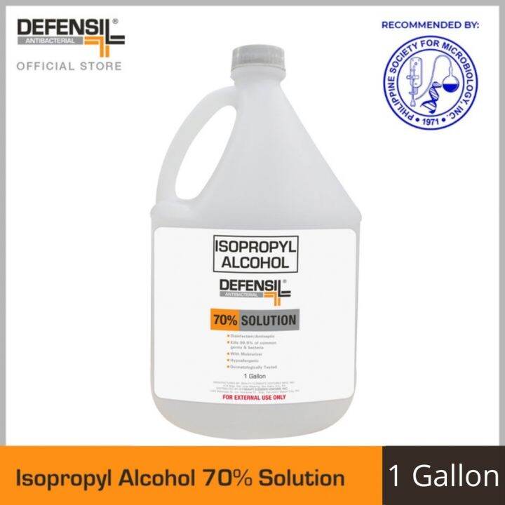 Defensil Antibacterial Isopropyl Alcohol Solution Gallon Lazada Ph