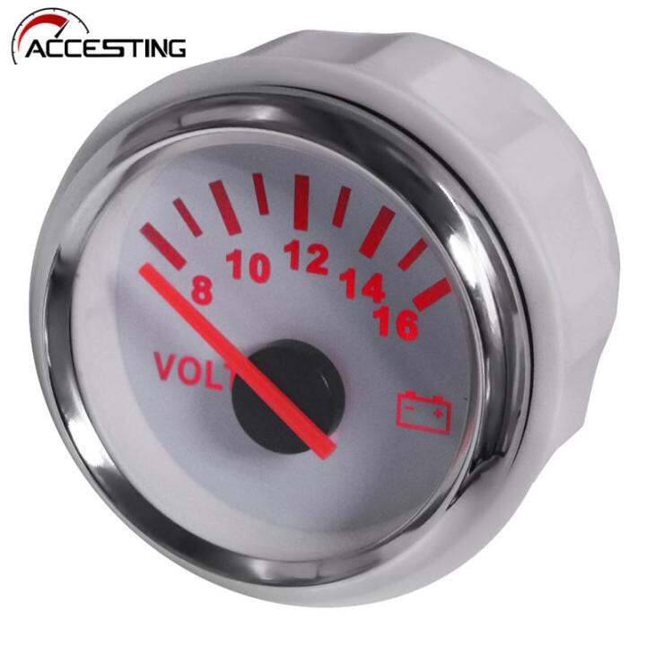 52mm Marine Voltmeter 8 16 16 32 Volts For Caravan Car Boat