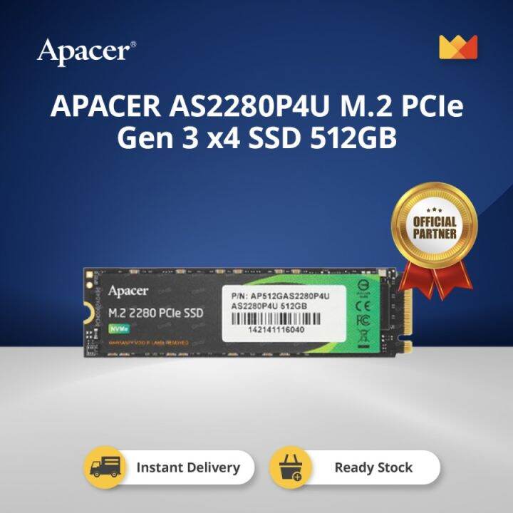 APACER AS2280P4U M 2 PCIe Gen 3 X4 SSD 512GB Lazada Indonesia