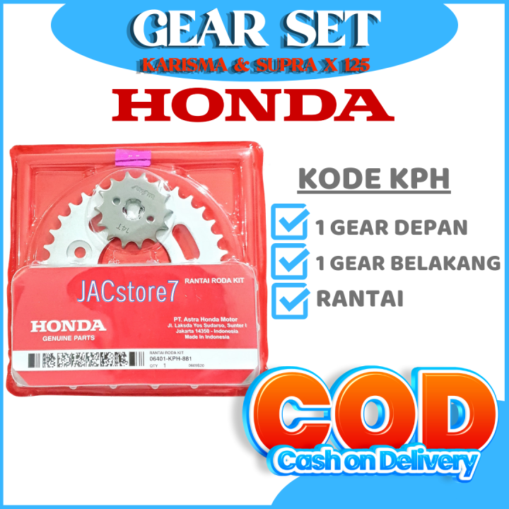 JACstore7 GEAR GIR SET DRIVE CHAIN KIT GEARSET KPH RANTAI RODA FULLSET