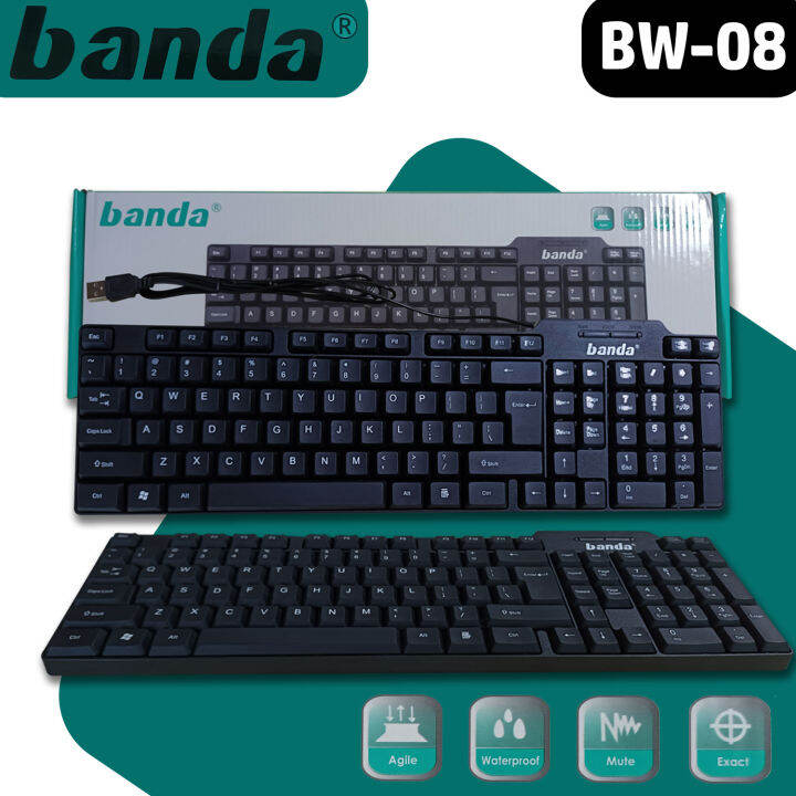 Banda Bw Usb Keyboard Waterproof Lazada Ph