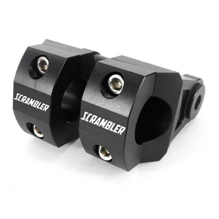 Motorcycle Cnc Aluminum Handlebar Risers Mm Adjustable Fat