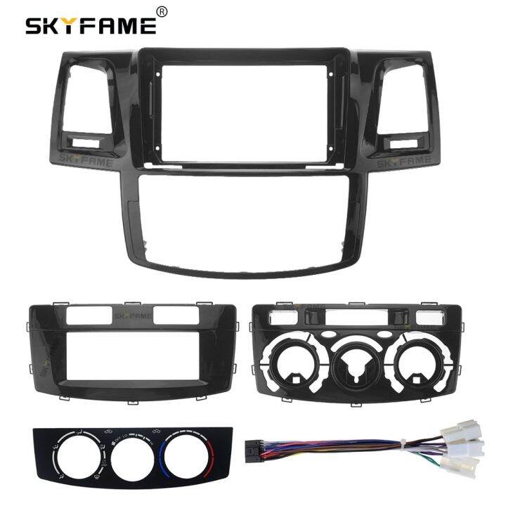 SKYFAME Car Fascia Frame Adapter For Toyota Vigo Hilux Fortuner 2005