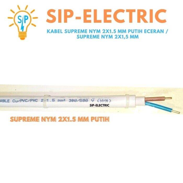 Kabel Supreme Nym X Mm Putih Eceran Supreme Nym X Mm Lazada