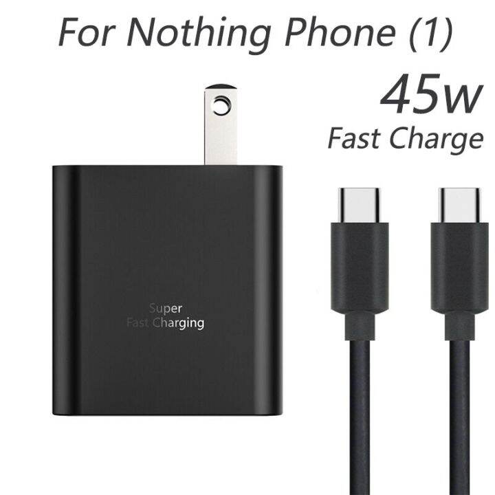 HOT Fast Charger For Nothing Phone 1 45w Rapid Charging With 5A USB