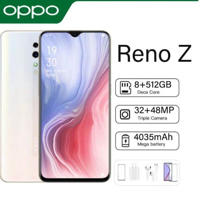 OPPO Reno Z Original Cellphone SmartPhone 8GB RAM 512GB ROM 6 4 Inch