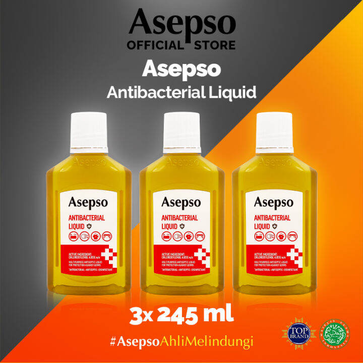 Asepso Bundling Pcs Cairan Antibacterial Liquid Ml Lazada