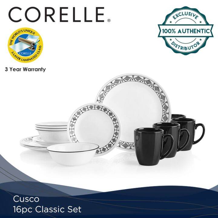 Corelle Classic Cusco Dinnerware Set 16pc Lazada PH