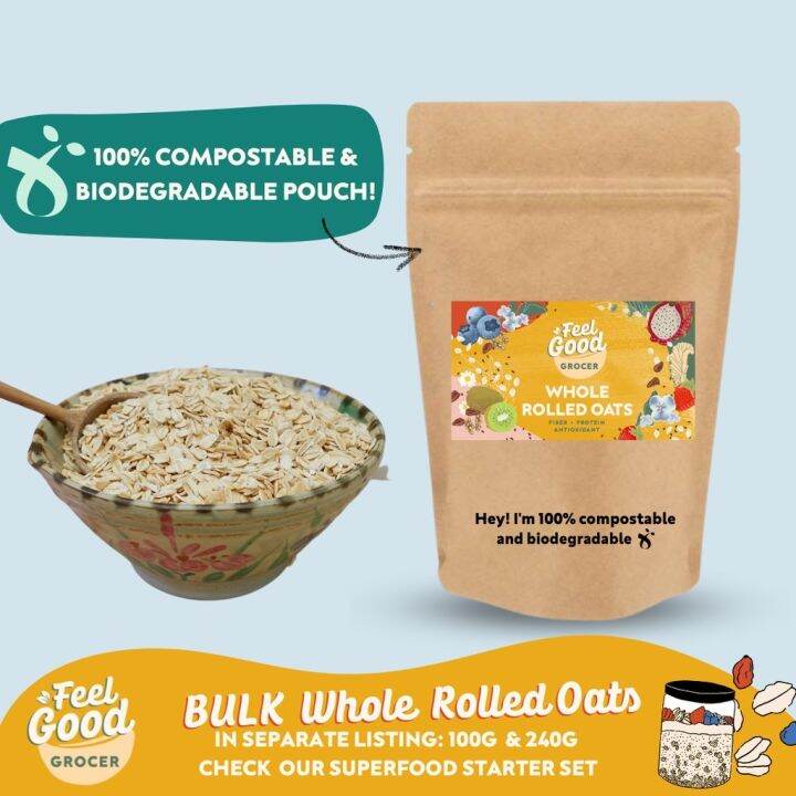 Feel Good Grocer Whole Rolled Oats Bulk Lazada PH