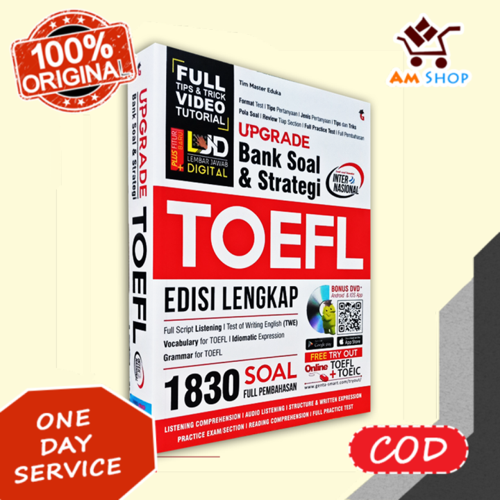 Buku Tes Toefl Toeic Upgrade Bank Soal Strategi Toefl Ed Lengkap