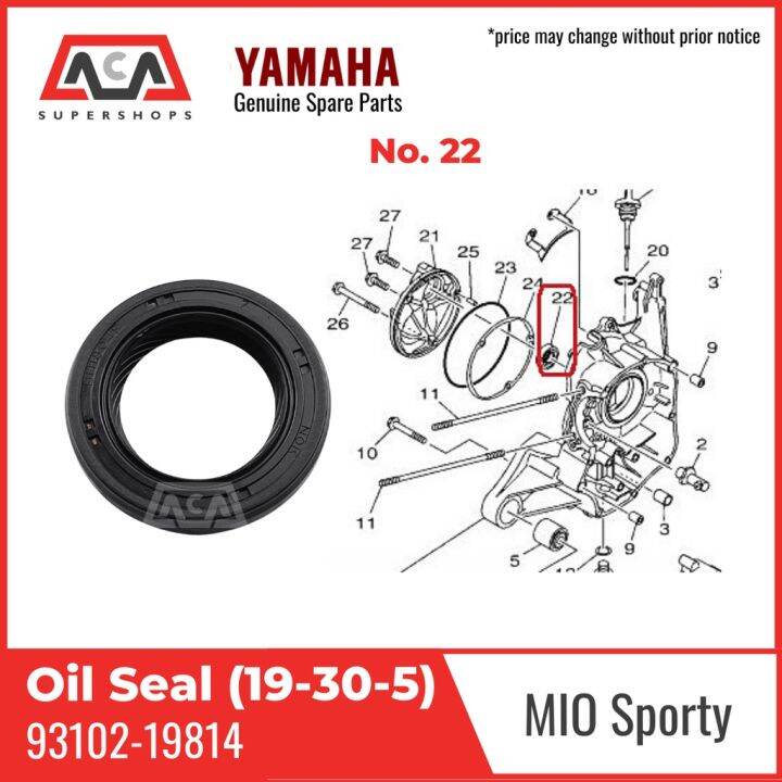 Oil Seal Magneto Mio I Yamaha Genuine Parts Lazada Ph