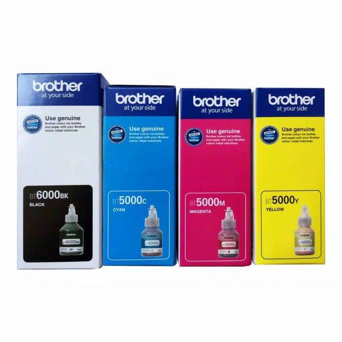 Tinta Brother BT 5000 6000 Black Cyan Magenta Yellow DCP T300 T50