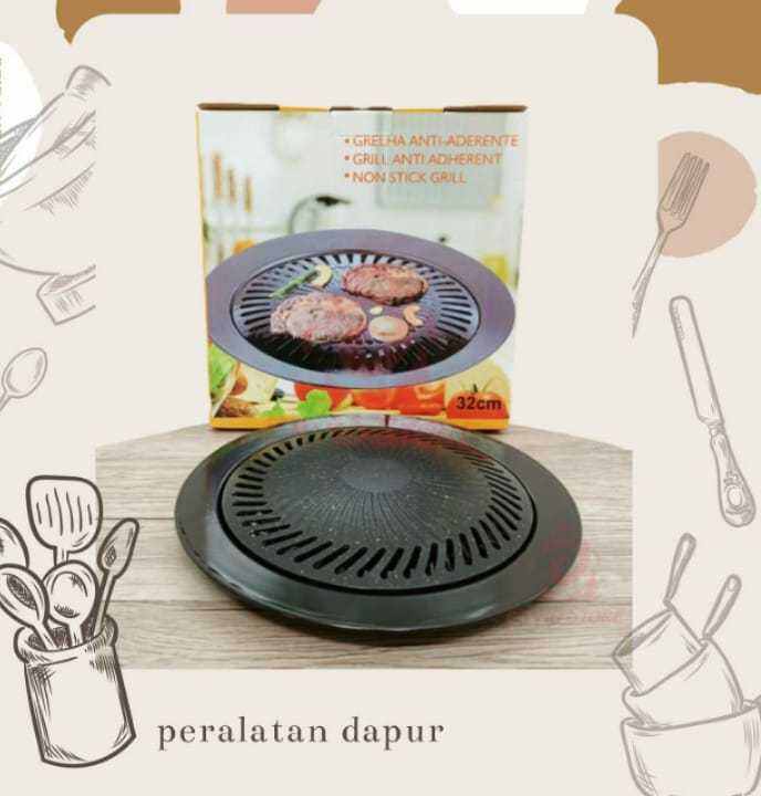 Cod Smokeless Bbq Grill Pan Bulat Kompor High Quality Alat