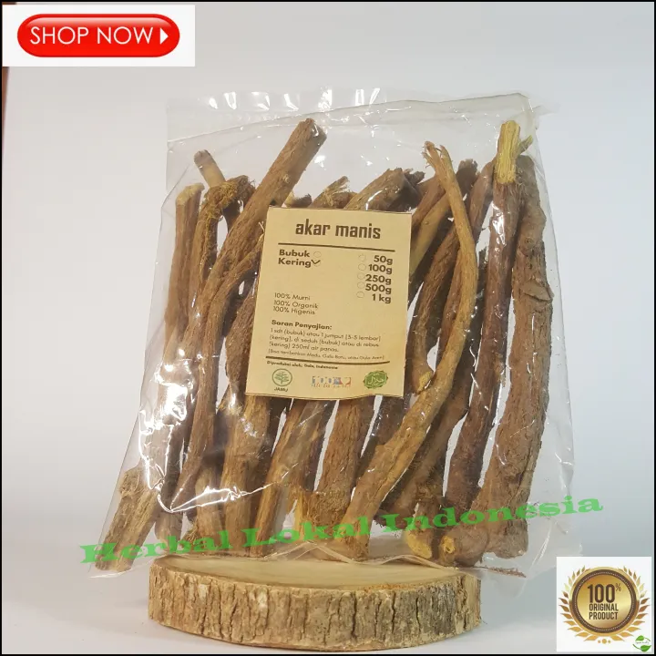 AKAR MANIS KERING 50gr KAYU LEGI Liquorice Licorice MURNI