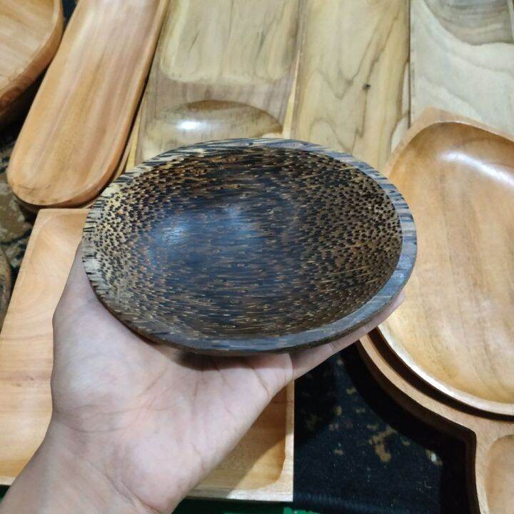 Mangkok Kayu Liwung Hitam Mangkok Saji FF2 Lazada Indonesia