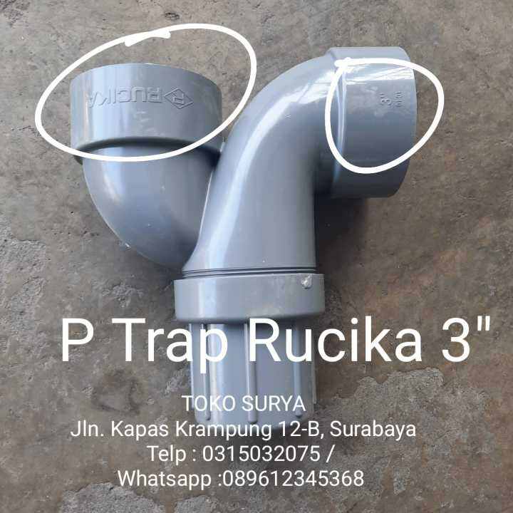 P Trap D Inch Rucika Sifon Pvc Sambungan Leher Angsa Lazada