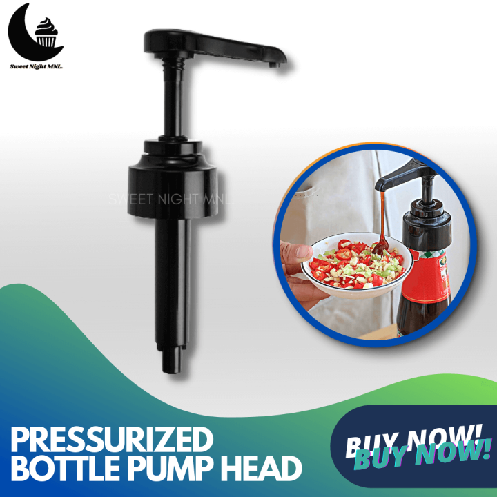 Pressurized Syrup Bottle Nozzle Oyster Sauce Pump Head Push Type