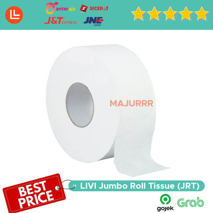 Tissue LIVI ECO JUMBO ROLL Toilet JRT 1200 Sheet Tisu Roll Jumbo