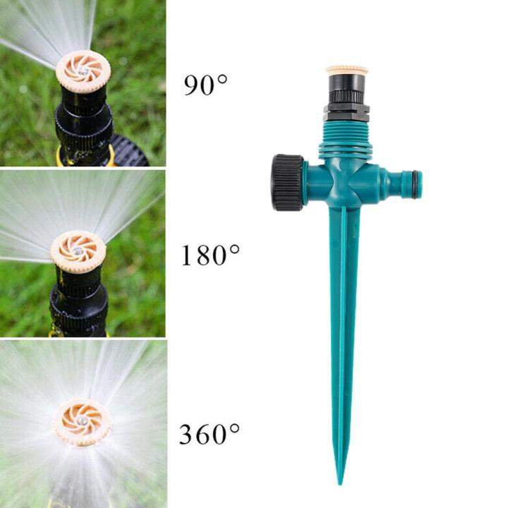 Lawn Sprinkler 360 Rotation Auto Irrigation System Set Buried