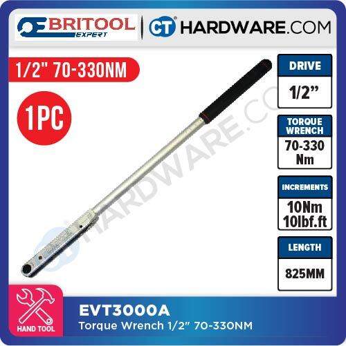 BRITOOL EVT3000A TORQUE WRENCH 1 2 70 330NM 50 250LBF Lazada