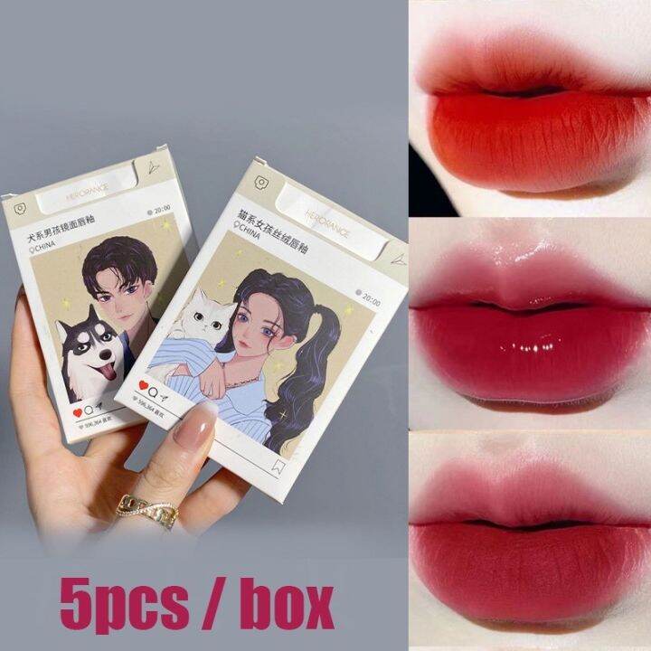 Mojito Pcs Set Lip Gloss Matte For Lipstick Make Up Liptint Long