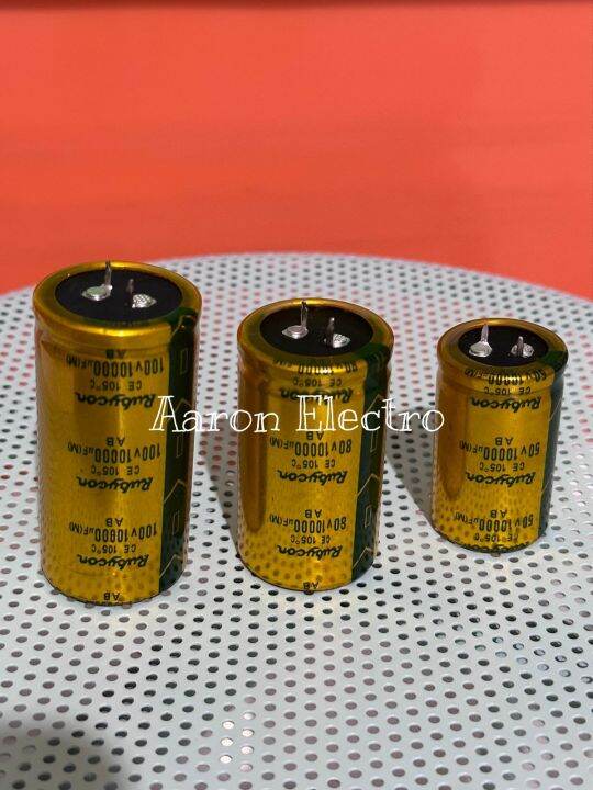 ELCO 10000UF 100V 80V 50V RUBYCON GOLD HIJAU ELKO 10000 UF 50 80 100