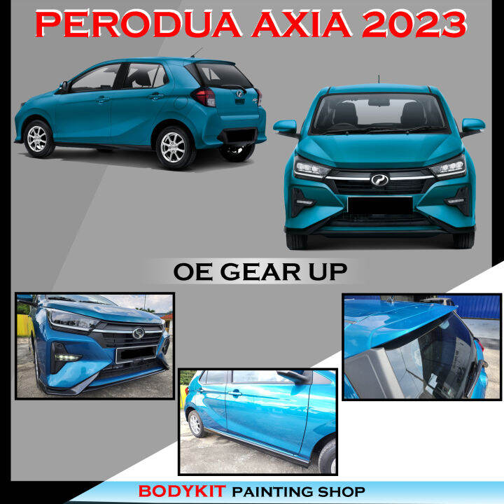 Perodua Axia Gu Gear Up Style Fullset Skirting With Painting