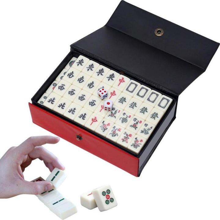 Chinese Mahjong Game Set Numbered Melamine Small Size Mahjong Tile