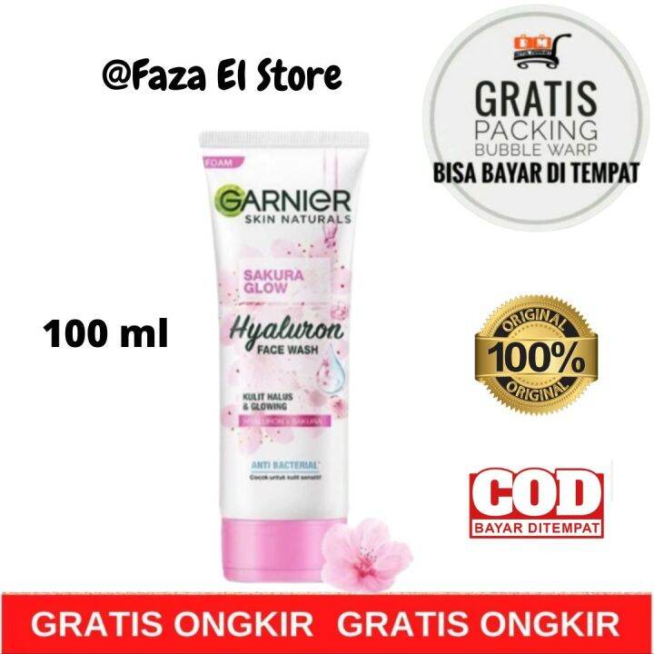 Sabun Cuci Muka Garnier Sakura White Pinkish Glow Foam 100 Ml Garnier