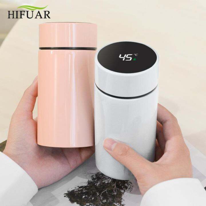 Hifuar Ml Temperature Display Smart Thermos Water Bottle Intelligent