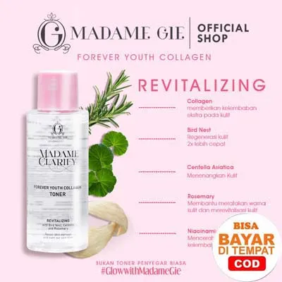 Madame Gie Madame Clarify Face Toner Collagen Skin Care Pelembab