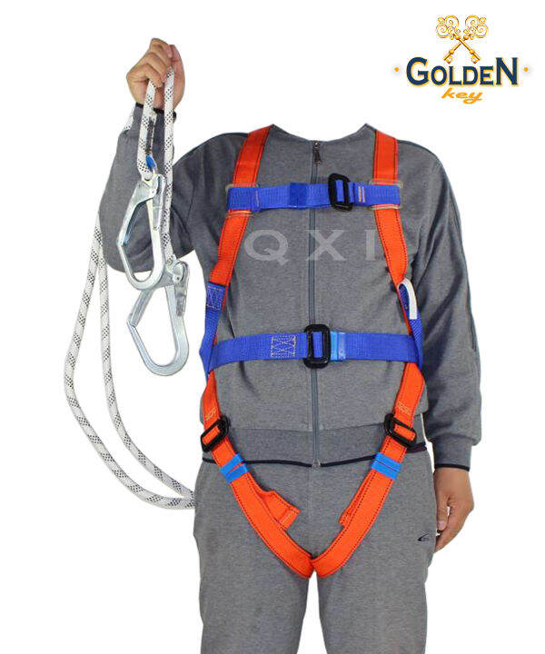 FULL BODY HARNESS DOUBLE BIG HOOK SAFETY BELT DOUBLE BIG HOOK