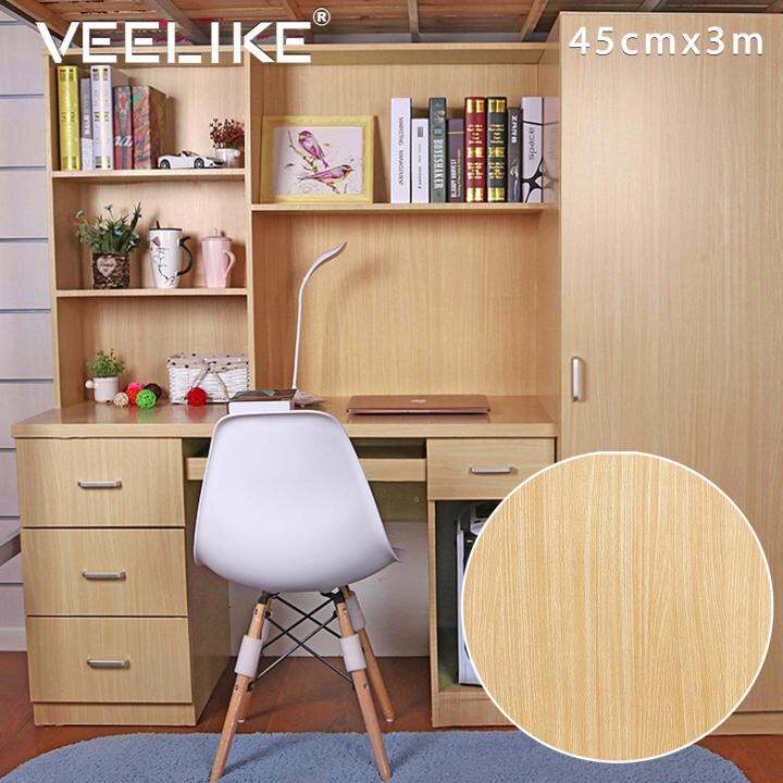 Wood Grain Self Adhesive Waterproof Oilproof Self Adhesive Wallpaper