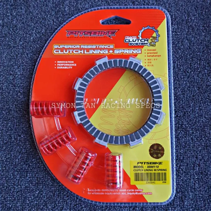 HAA PITSBIKE RACING CLUTCH LINING WITH CLUTCH SPRING SET WAVE100