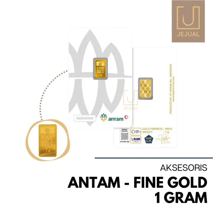 Emas Antam Batang Gr Fine Gold Emas Batangan Gr Gram