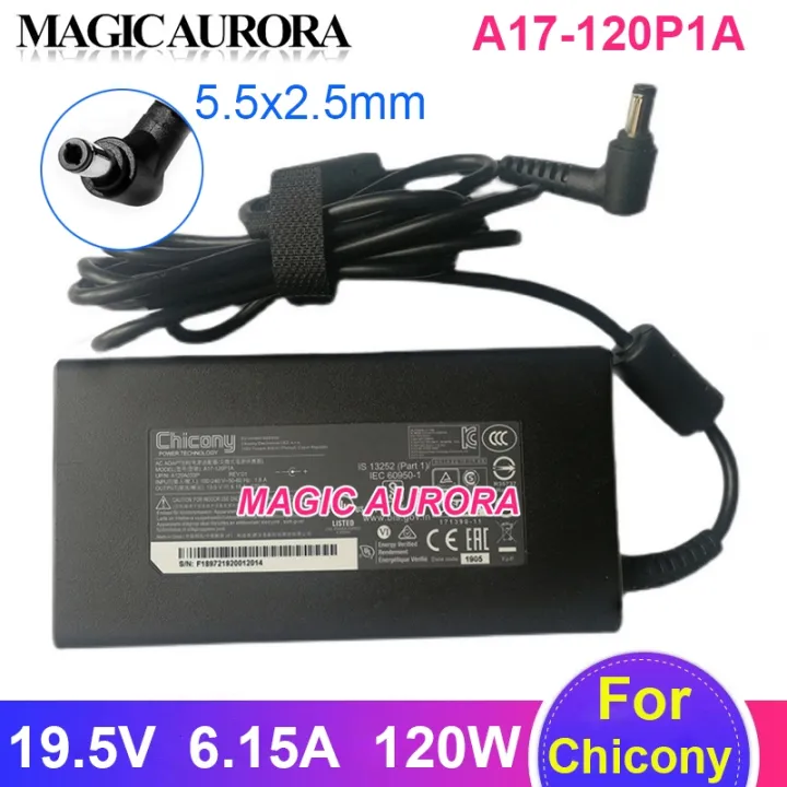 Genuine CHICONY A17 120P1A 19 5V 6 15A 120W Laptop Adapter Charger For