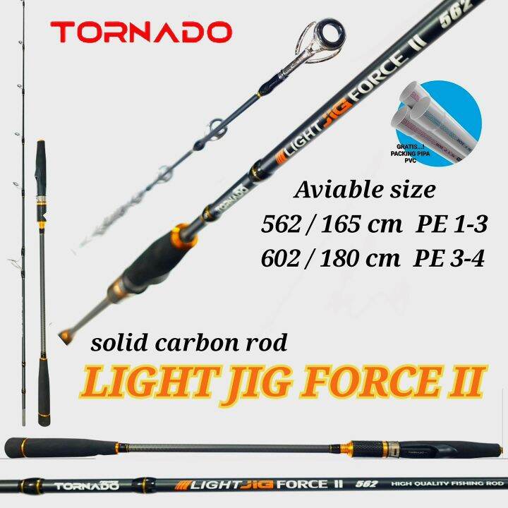 Joran Jigging Tornado LIGHT JIG FORCE II Carbon Solid Lazada