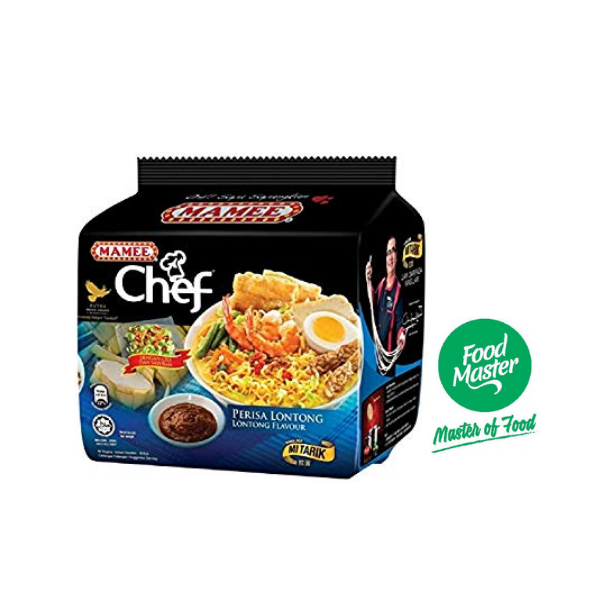 Mamee Chef Instant Noodles Lontong Laksa Flavour X Pack Free