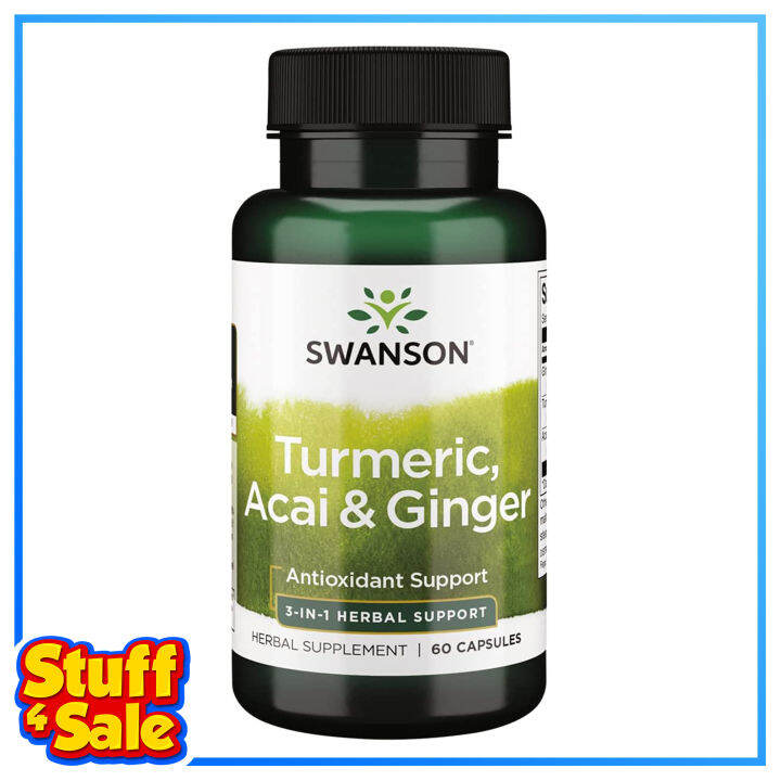 Swanson Turmeric Acai Ginger Capsules Lazada Ph