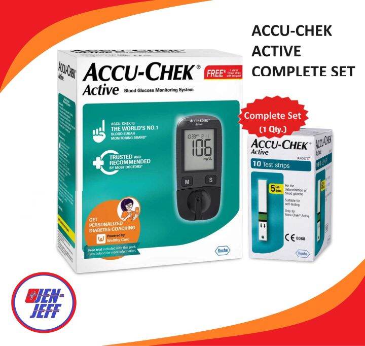 Accu Chek Active Blood Glucose Monitor Glucometer Machine Accu Chek