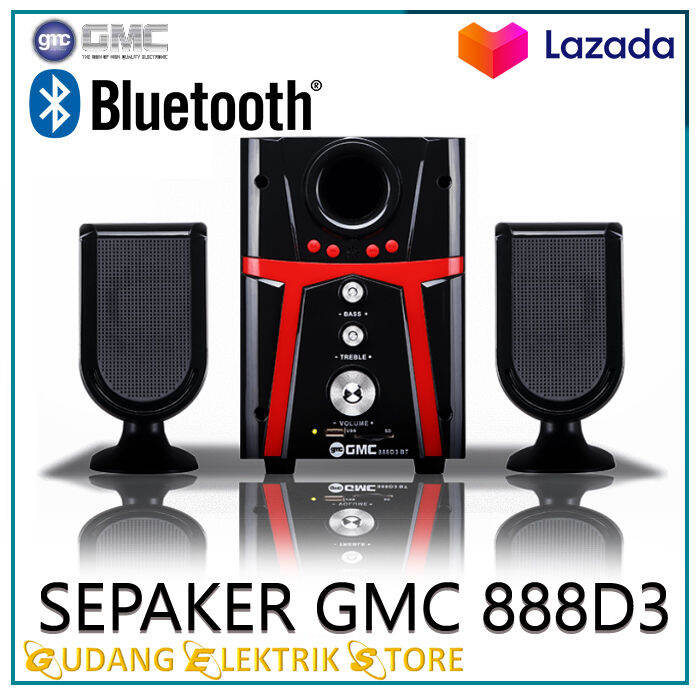 Speaker GMC 888D3 Bluetooth Aktif Multimedia Subwoofer Suara Exstra