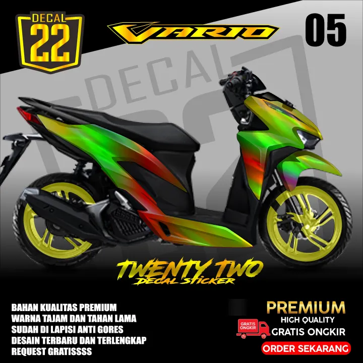 Decal Sticker Hologram Honda Vario New Desain