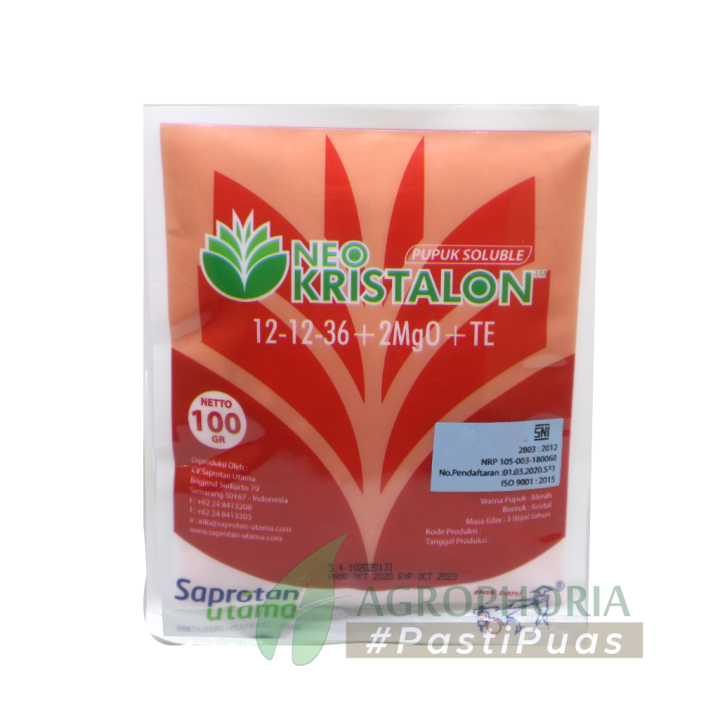 Pupuk Neo Kristalon Merah 100 Gram SAPROTAN Lazada Indonesia