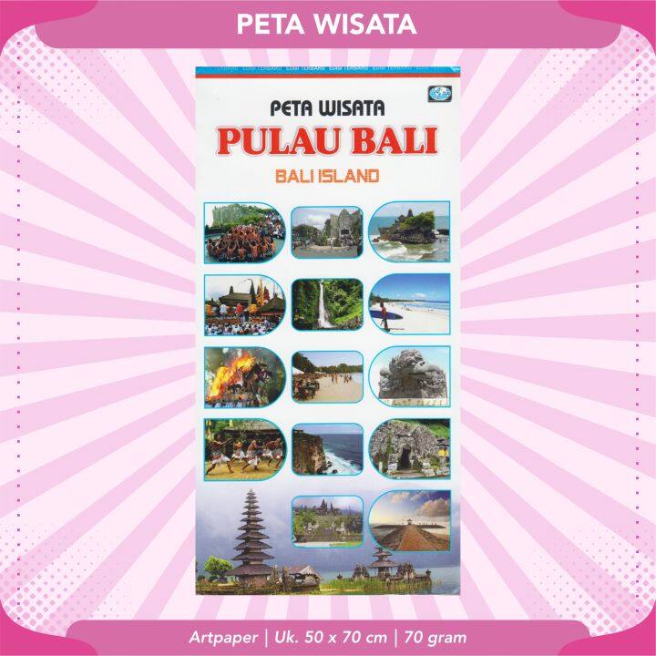 PETA WISATA PULAU BALI BUANA BARU Lazada Indonesia