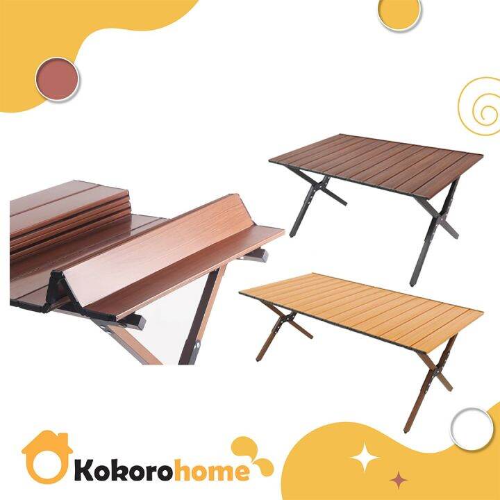 Kokoro Camping Table Foldable Camping Table Portable Barbecue Picnic