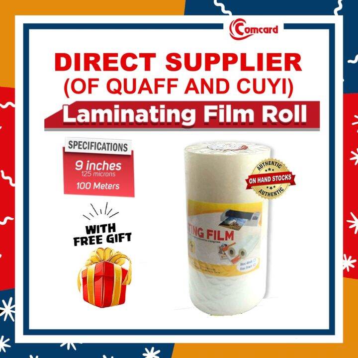 On Hand Quaff Laminating Film 9 Inch Roll 125 250 Mic Lazada PH